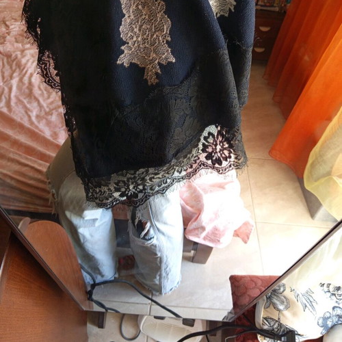 long jacket with lace