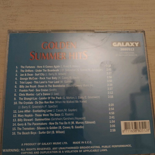 Golden Summer Hits CD used, rock