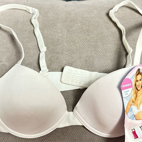 Sloggi Invisible T-Shirt Bra new white bra sizes 70A and 70C
