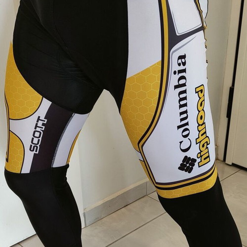 Columbia Highroad XXL cycling tights used, black with white details