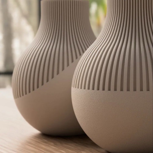Naki Japandi 3D Printed Vase new, minimal design