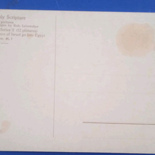 Biblical postcard used, very good condition