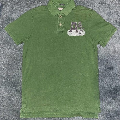 Abercrombie & Fitch muscle fit polo Y2K like new, size XL, green