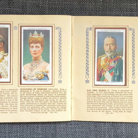 The Kings and Queens of England Album 1935 used, John Player & Sons