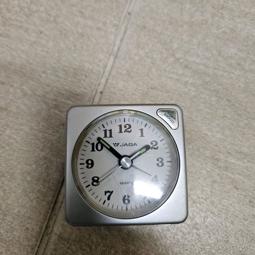 Jaga table clock like new with alarm and luminous hands