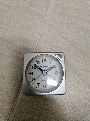 Jaga table clock like new with alarm and luminous hands