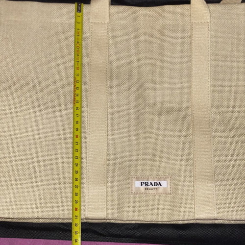 Prada beauty tote cabas shopping bag new, beige