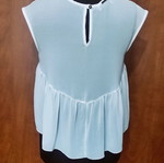 BSB Λευκή Αμάνικη Μπλούζα Peplum σαν καινούργιο