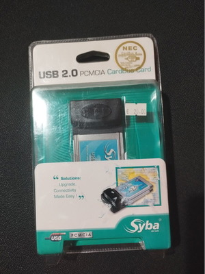 Syba PCMCIA USB 2.0 CardBus card new