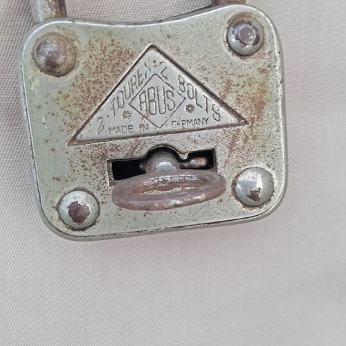 Vintage ABUS 2 Touren Padlock like new, 1960s German model