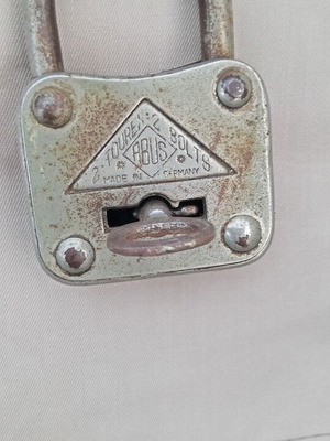 Vintage ABUS 2 Touren Padlock like new, 1960s German model