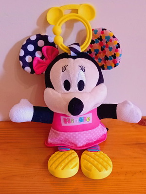 Minnie Plush Rattle Baby Toy like new for 6+ months