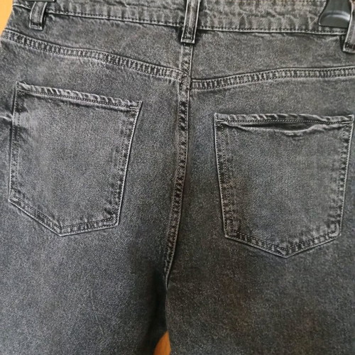 Zara women's jeans used, size L, dark gray