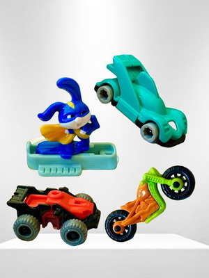Kinder Surprise used figures, pack of 4 (2017-2023)