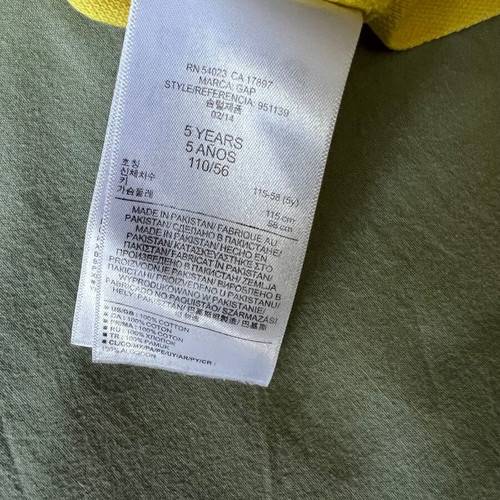 Gap t-shirt for boy 6 years old, like new, yellow, size 116 cm