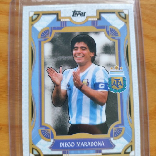 Topps Maradona and Riquelme Argentina team card set
