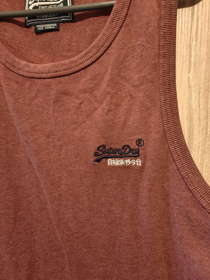 Men's tank top Superdry Small red like new