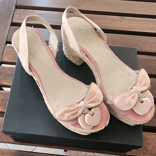 Sonia Rykiel Brina sandals used, vintage, size 37, pink