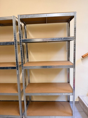 Dexion shelves metal and wood used, durable