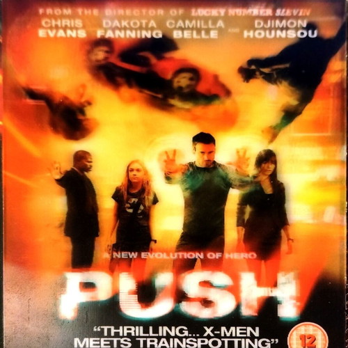 Push Blu-Ray used, action fantasy movie with Chris Evans