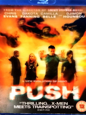 Push Blu-Ray used, action fantasy movie with Chris Evans