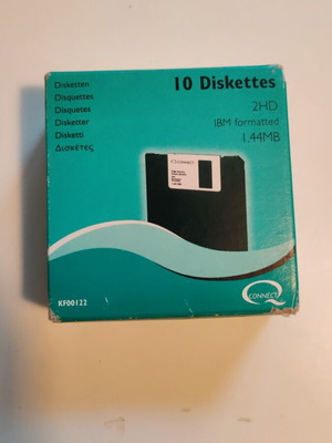 Q-connect vintage blank floppy disks, pack of 10, sealed