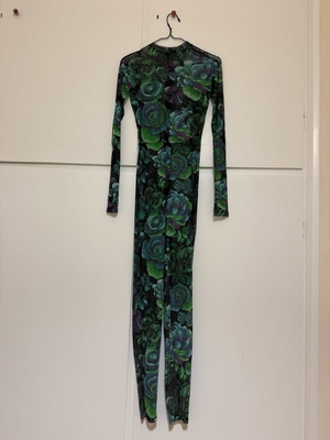 Vassia Kostara jumpsuit like new, size small, black and green
