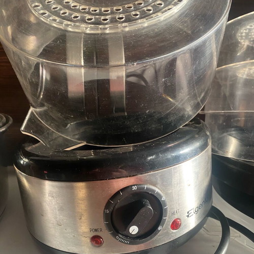 Elgento 3 tier steam cooker used, electric kitchen appliance