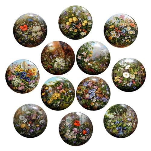 Furstenberg Wall Plate "Wild Beauties" Hans Grass, new