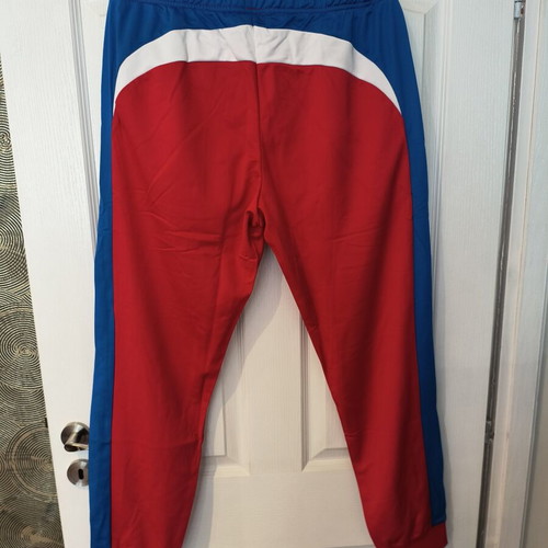 Lacoste Sport Sweat Pants brand new with tags, size XL, red with blue stripes