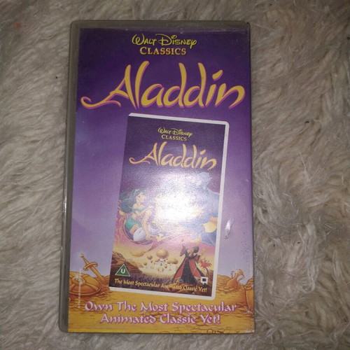 Aladdin video cassette used