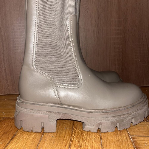 H&M Chunky Chelsea Boots new, size 37, grey/taupe