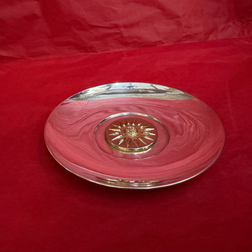 Zolotas silver plate like new, 10cm diameter, 34.1g