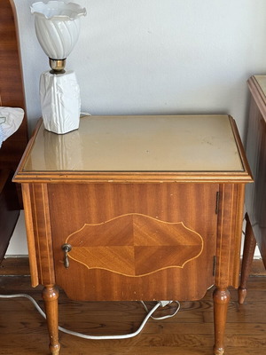 Vintage bedroom nightstands, set of 2