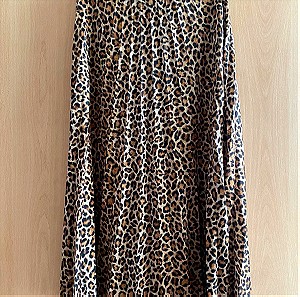 Milkwhite leopard skirt