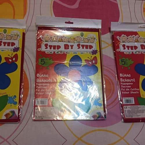 Velour sheets, pack of 3, assorted colors