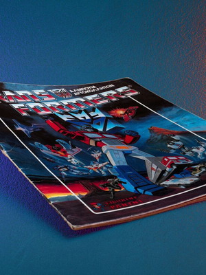 Transformers άλμπουμ αυτοκόλλητων Panini 1986 μεταχειρισμένο, ολοκληρωμένο