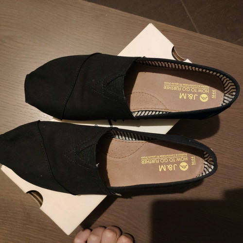 Espadrilles J&M black like new, size 44
