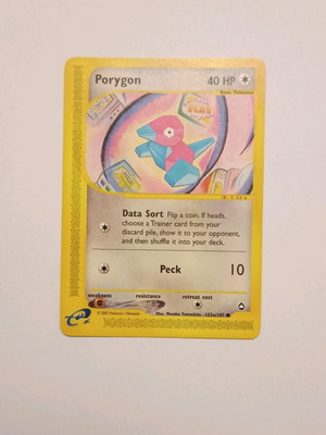 Porygon (Aquapolis 103a/147) Pokemon Card used in excellent condition