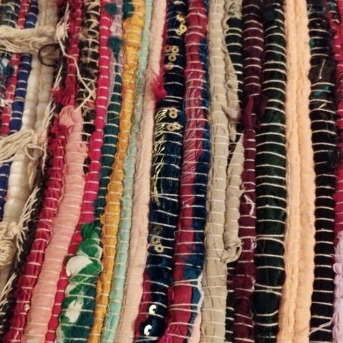 Rag rugs new, two pieces approx. 1.20x2 m each