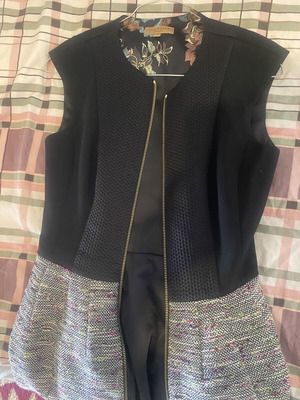 Φόρεμα Ted Baker καινούργιο, μαύρο και γκρι, μέγεθος S