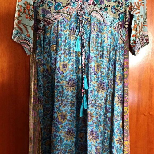 BSB boho floral caftan dress, size 40