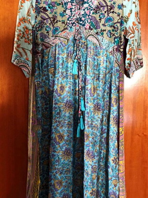 BSB boho floral caftan dress, size 40