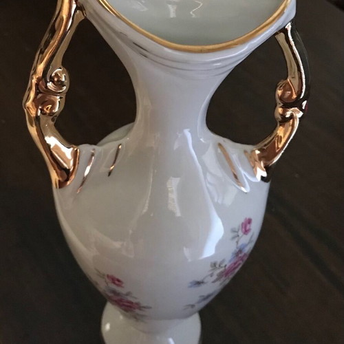 Vase from German porcelain Bavaria vintage 1950s, height 20 cm