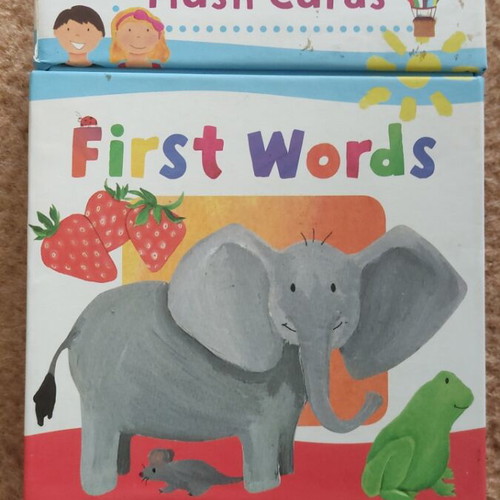 Flash Cards First Words used, English learning set of 30