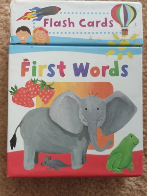 Flash Cards First Words used, English learning set of 30