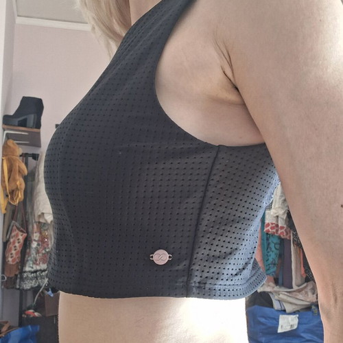 Sports bra, medium size, black