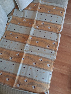 Double bed sheet with earth tones, new