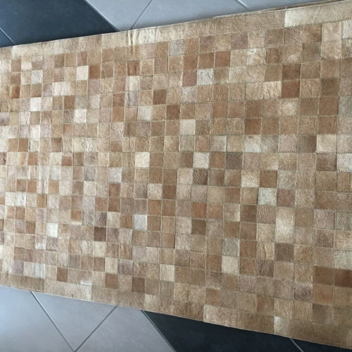 Leather rug new, size 0.90x1.50