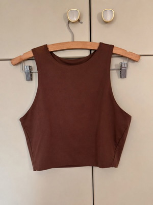 Shein Crop Top Καφέ Μέγεθος M Σαν καινούργιο